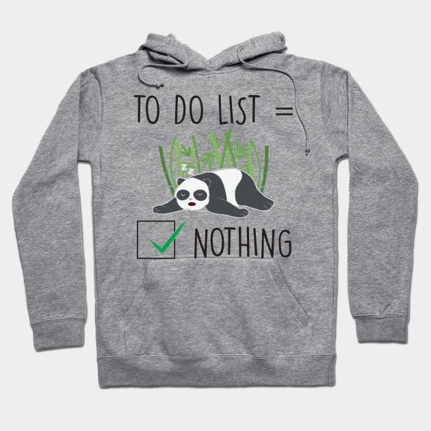 Slothful Panda lazy panda Hoodie by Work Memes